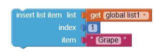 insert into a list