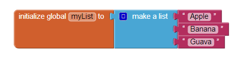 Make a list with items
